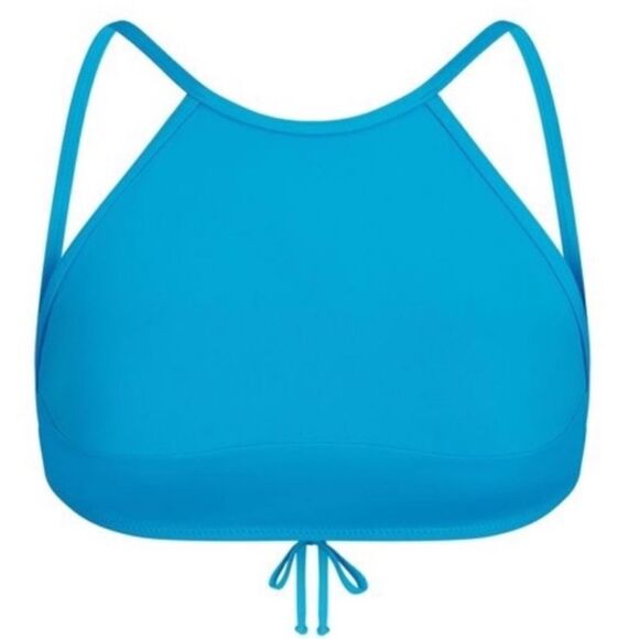 SKIMS NWT High Neck Bikini Top in Turquoise size S - Picture 2 of 7